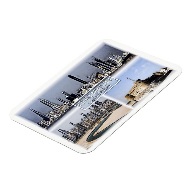 Ímã Manama - Bahrein - Mosaico - Magnet (Left Side)