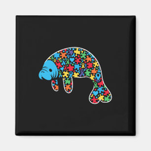 Imã Manatee Quebra-cabeça Autismo Sensibilização Utili