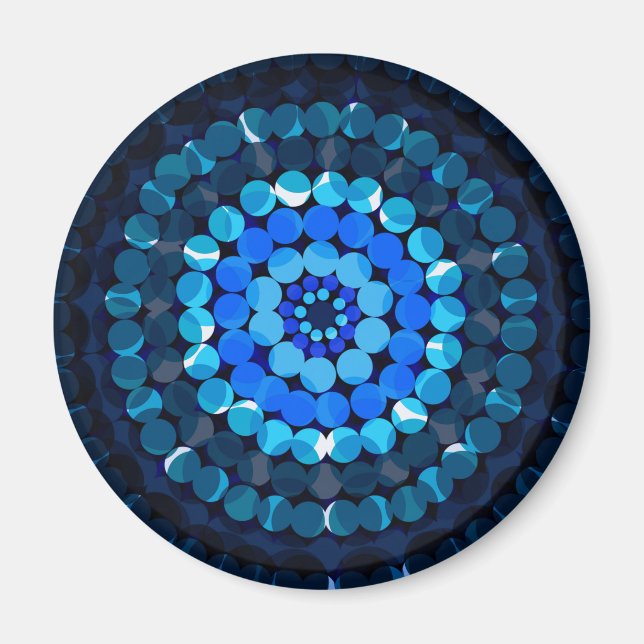 Imã Manchas Azuis, (Frente)