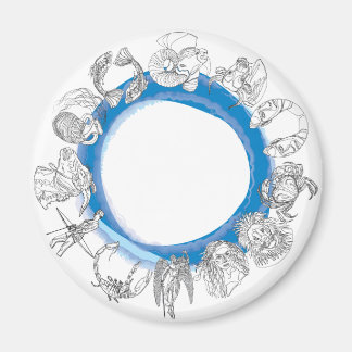 IMÃ MANCHAS DE RODAS DE HOROSCÓPIO