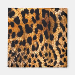 Imã Manchas-leopardo Black Brown Wild Animal Fine Art