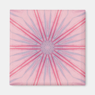 Imã Manchas rosa e azuis Caleidoscópios
