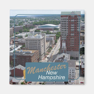 Imã Manchester New Hampshire Viagem Foot Magnets