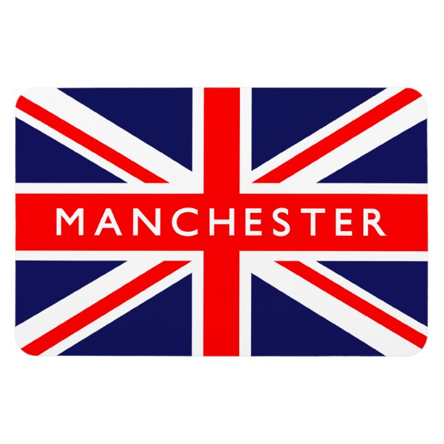 Ímã Manchester UK Flag (Horizontal)