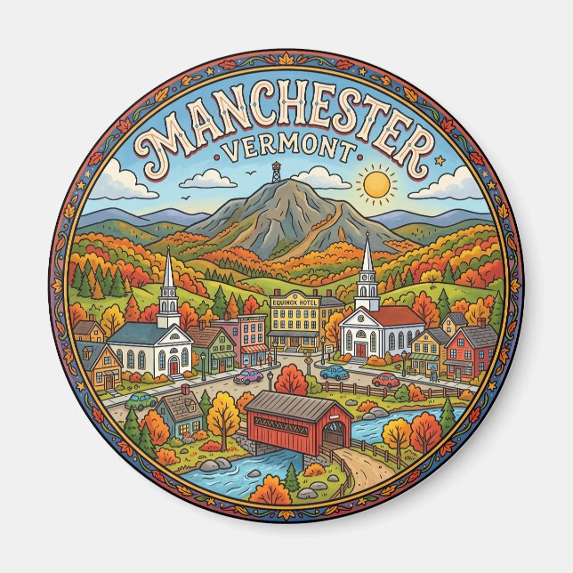 Imã Manchester Vermont (Frente)