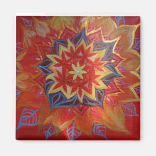 Imã Mandala 5.1 Cm - Magneta Quadrada