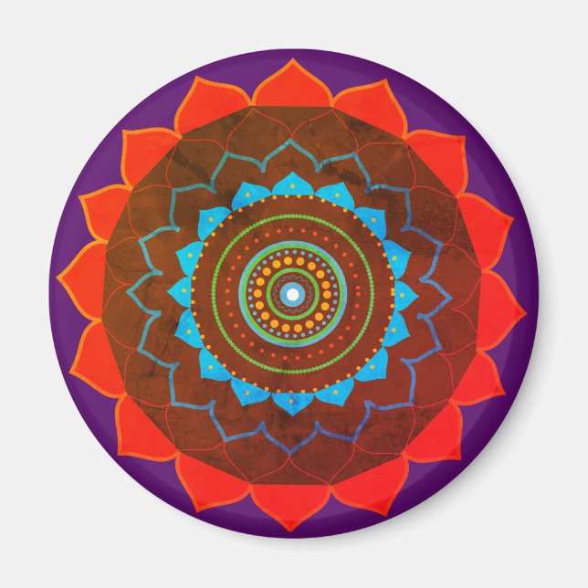 Imã Mandala Art Magnet (Frente)