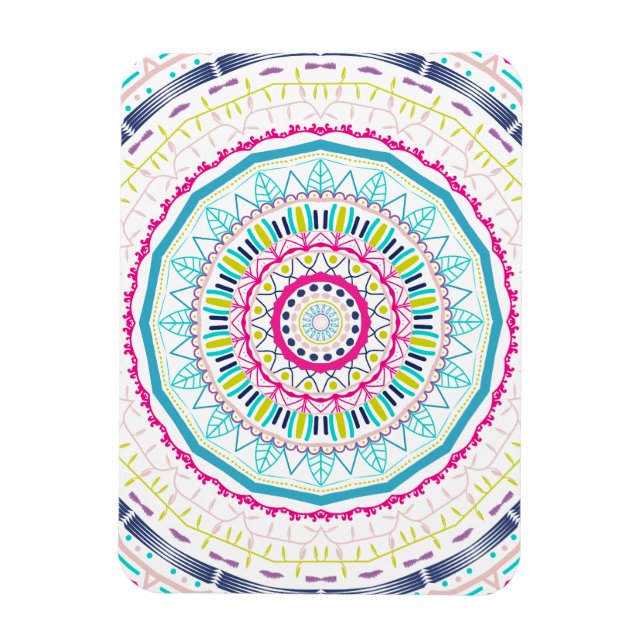 Ímã mandala colorida (Vertical)