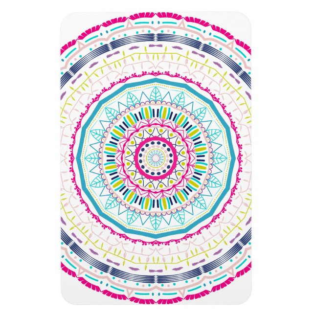 Ímã mandala colorida (Vertical)