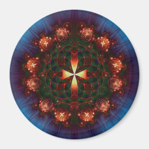 Imã Mandala da Cruz Ornamentada