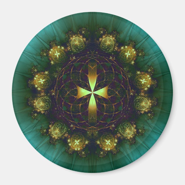 Imã Mandala da Cruz Verde (Frente)