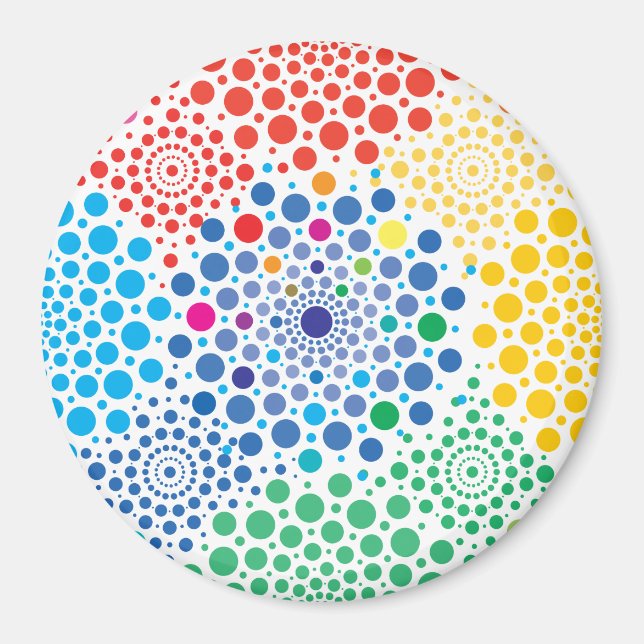 Imã Mandala de Círculos 3 (Frente)