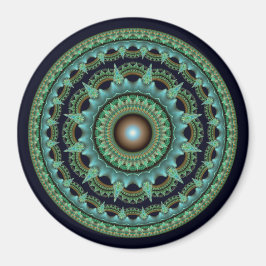 Imã Mandala de estrela fractal brilhante