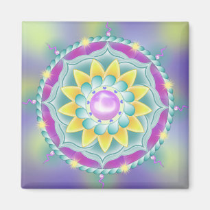 Imã Mandala de Flores