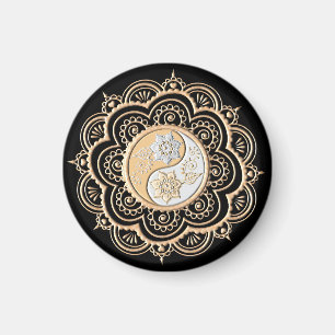 Imã Mandala de Ouro & Prata