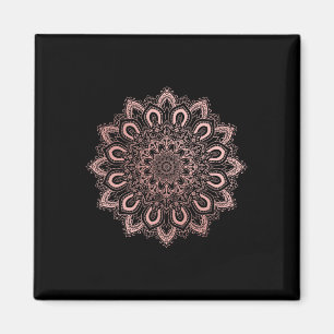 Imã Mandala de Yoga Ornado Flor de Lótus