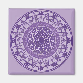 Imã Mandala em roxo