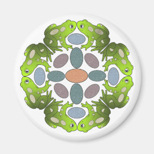 Imã Mandala engraçada do sapo