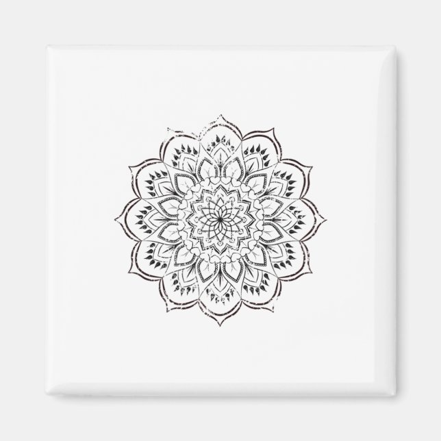 Imã Mandalá Espiritual Angustiado Paz Boho Yoga Espiri (Frente)