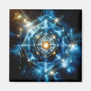 Imã Mandala Estrela Universo Geométrico Cósmico Abstra
