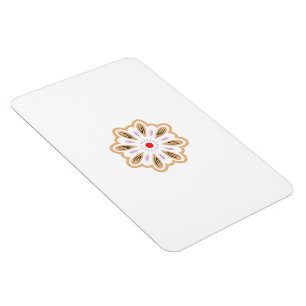 Ímã Mandala Flower Art Impressão Boho Decor