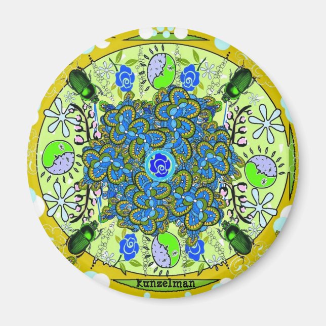 IMÃ MANDALA MAGNET "INSETO OUT" (Frente)