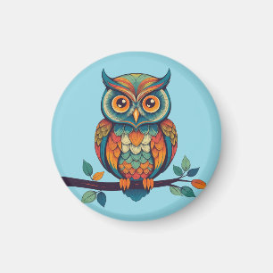 Imã Mandala Owl