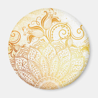 Imã Mandala - pincel de Ouro