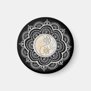 Imã Mandala Prata e Ouro