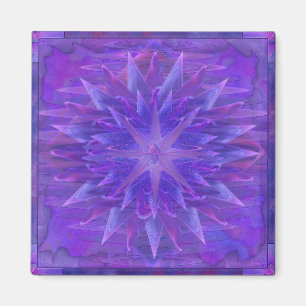 Imã Mandala roxa da estrela