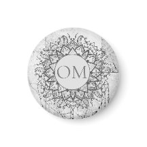 Mandala sobre Silver Marble