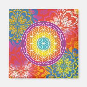 Imã Mandala zen flor da vida