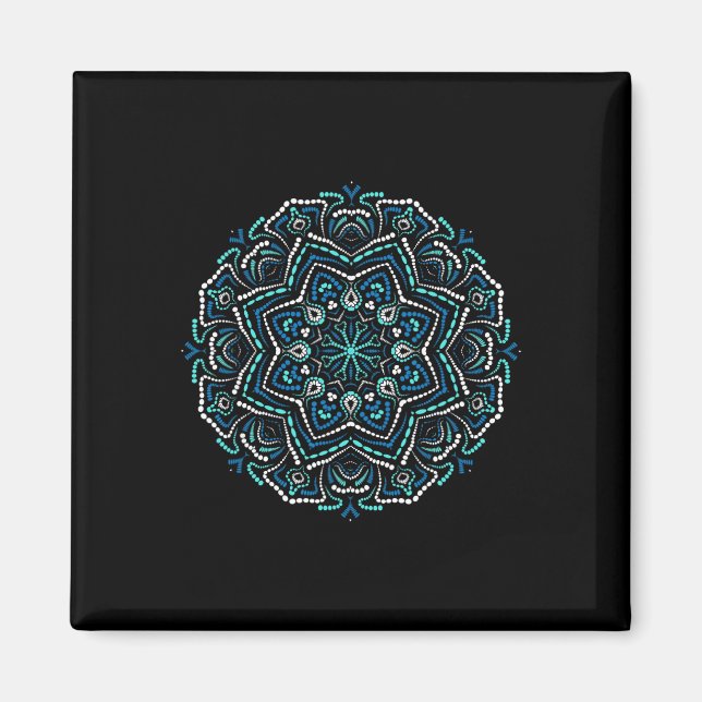 Imã Mandalas de Meditação - Mandala de Yoga _1 (Frente)
