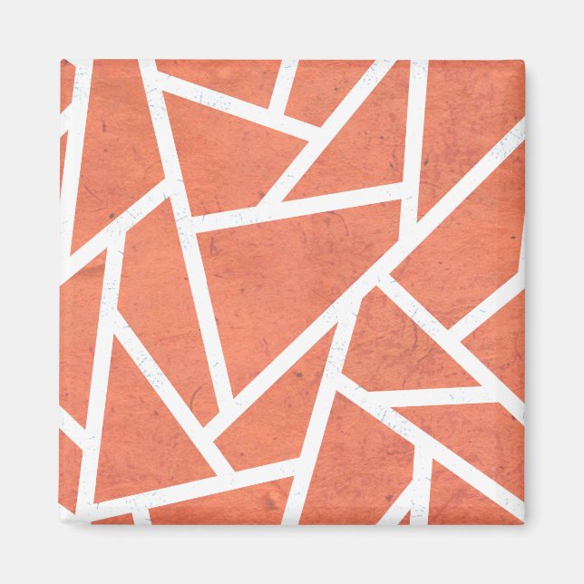 Imã Mandarin orange mosaic pattern (Frente)