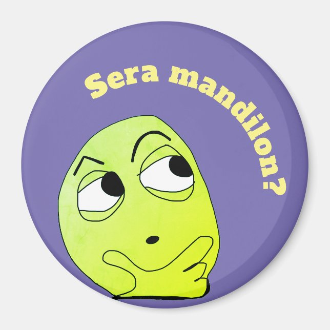 Imã mandilon meme Large, 3 Inch Circle Magnet (Frente)
