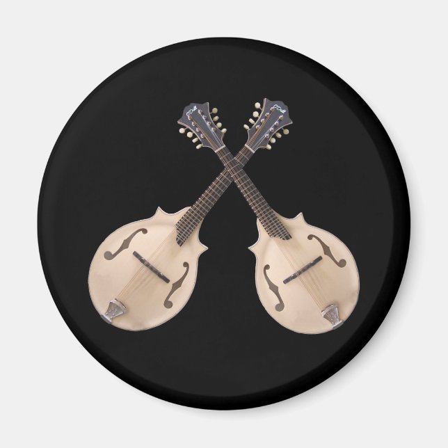 IMÃ MANDOLINAS CRUZADAS- MAGNET (Frente)