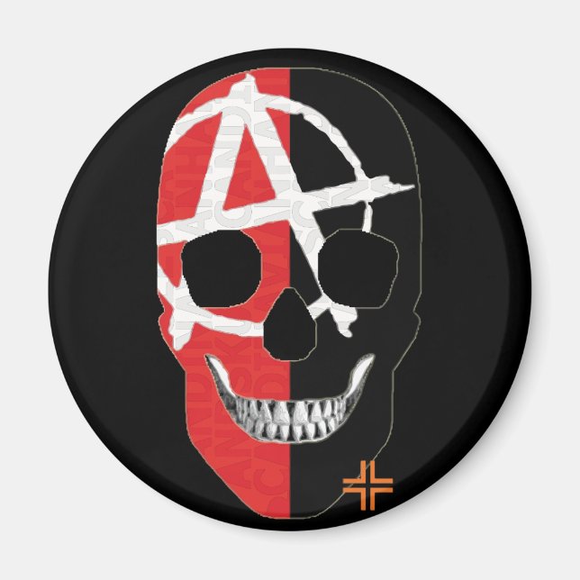 Imã MANDSKULL FAI redondo ímã B2 (Frente)