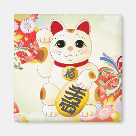 Imã Maneki Neko - Gato da Fortuna Japonesa