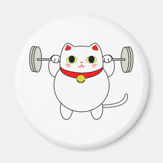 Imã Maneki Neko Squatting Cat