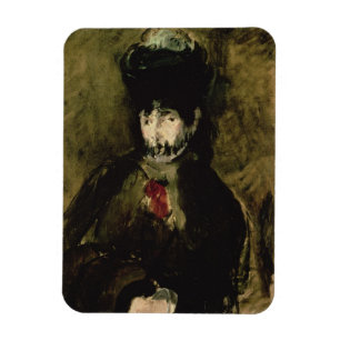 Ímã Manet Berthe Morisot que veste um véu, 1872