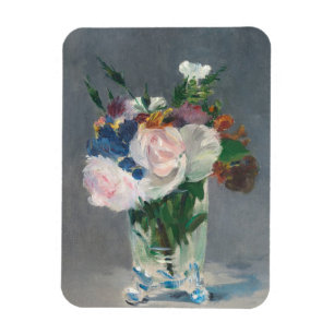 Ímã Manet  Flores num Crystal Vase, c.1882