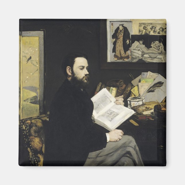 Imã Manet | Retrato de Emile Zola 1868 (Frente)