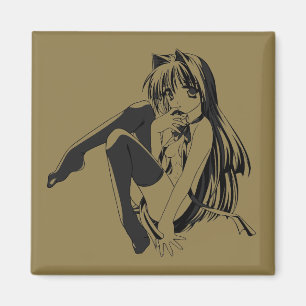 Imã Mangá, Gata Neko Garota Felina Kawaii Loli