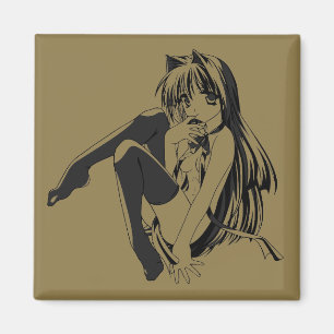 Imã Manga, Neko Catgirl Furry Kawaii Loli