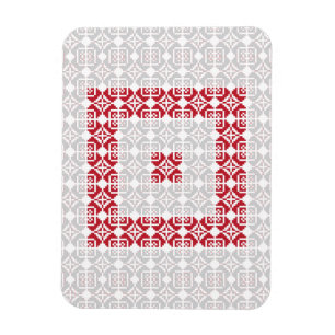 Ímã Manhã da Letónia - Padrão geométrico I do SUN