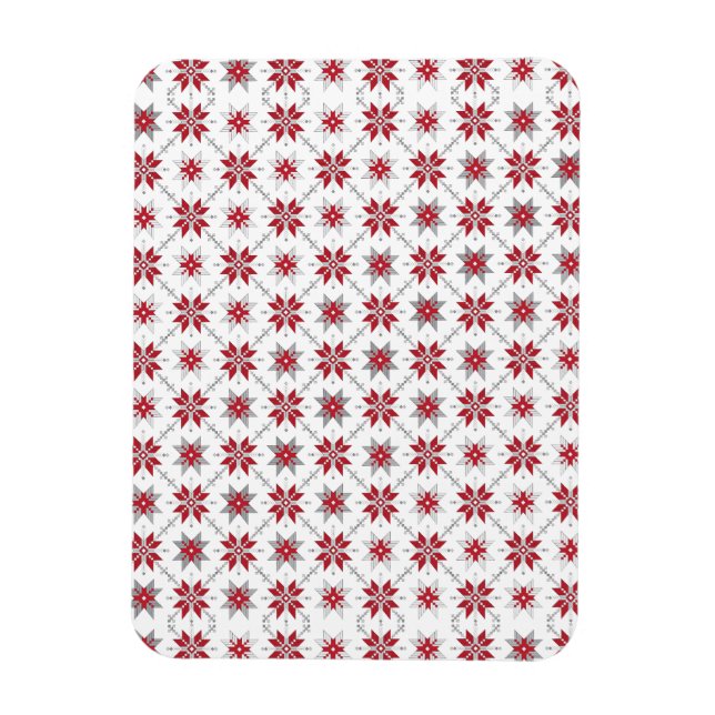 Ímã Manhã da Letónia - SN - padrão geométrico V (Vertical)