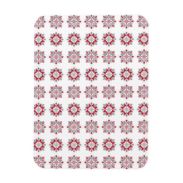 Ímã Manhã da Letónia - SN - padrão geométrico VII (Vertical)