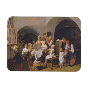 Ímã Manhã de Natal (por Ferdinand Georg Waldmüller)