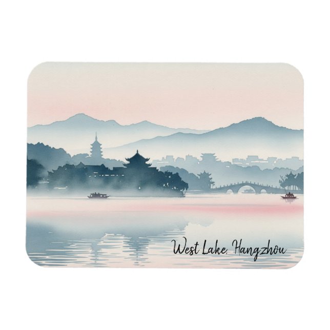 Ímã Manhã Inicial Hangzhou West Lake Hangzhou (Horizontal)