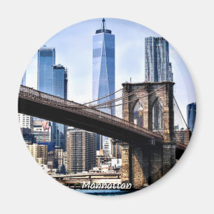 Imã Manhattan, fotografia de paisagem urbana com arran